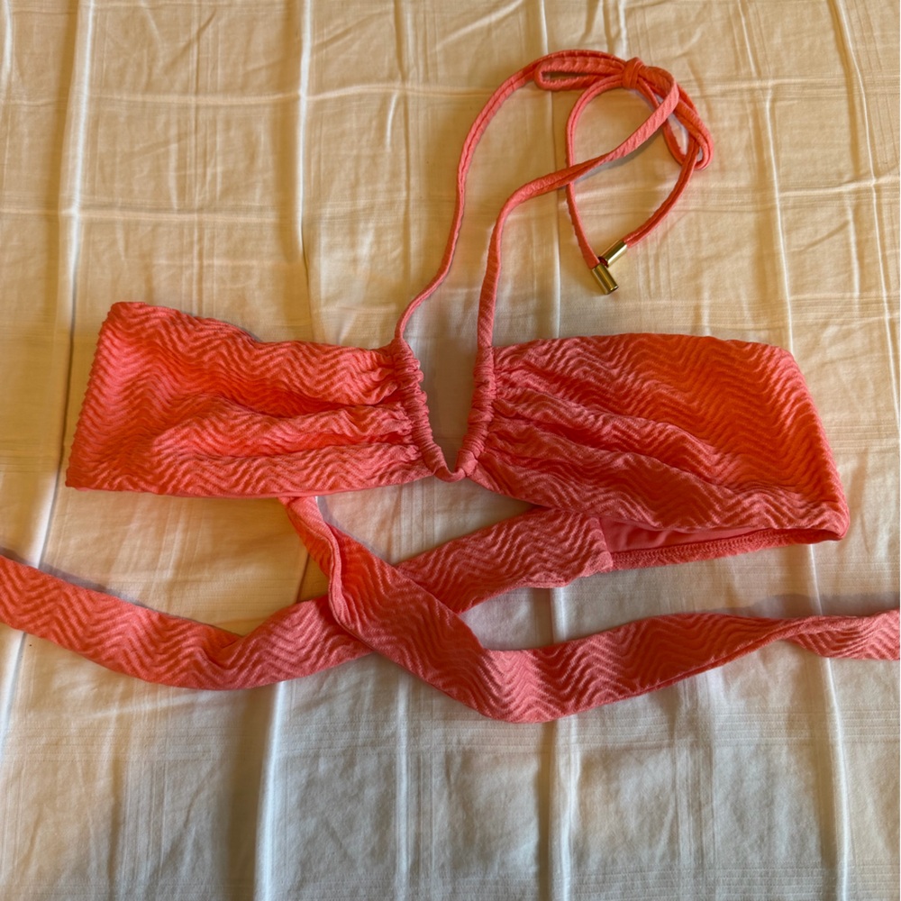 Monday Swimwear Coral Pink Bikini Top
